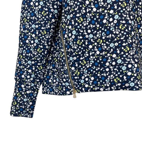 ADDISON BAY Everyday Pullover Courtside Multi Blue Turtle Neck Bottom Zip XS NEW - Picture 8 of 15